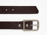 Founders Buckle Belt, Dark Brown